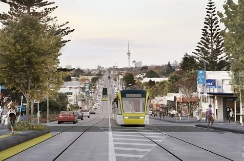 Thumbnail image for article titled 'Shaping Auckland: How light rail will change the city'